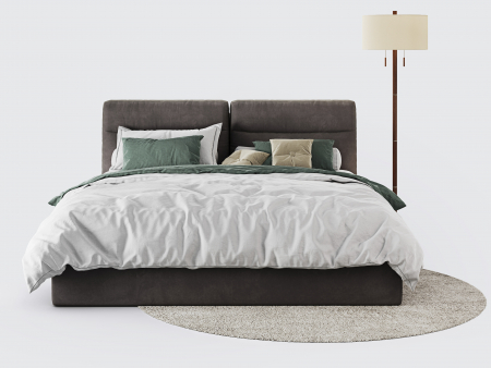 Pat tapitat Vancouver cu tablie inalta ultra-comfortabila, lada depozitare, somiera metalica, picioare plastic 3cm, laterale dehusabile, stil contemporan, personalizabil [11]