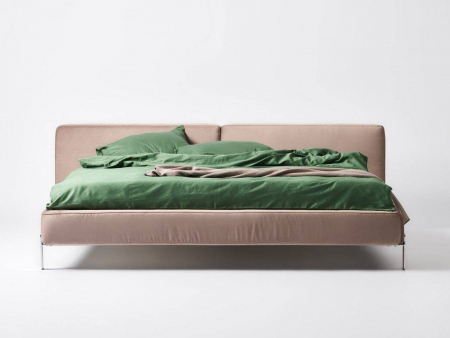 Pat tapitat Vogue, tablie inalta capitonata, somiera metalica, picioare inox 14cm, laterale dehusabile, stil contemporan, personalizabil [3]