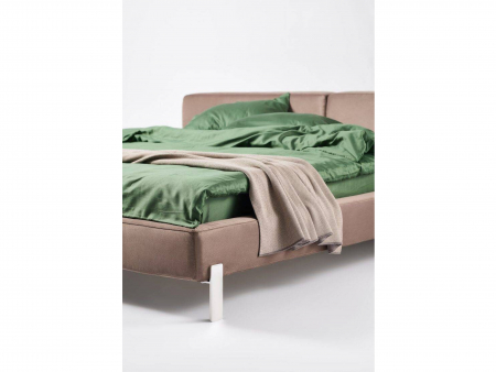 Pat tapitat Vogue, tablie inalta capitonata, somiera metalica, picioare inox 14cm, laterale dehusabile, stil contemporan, personalizabil [6]