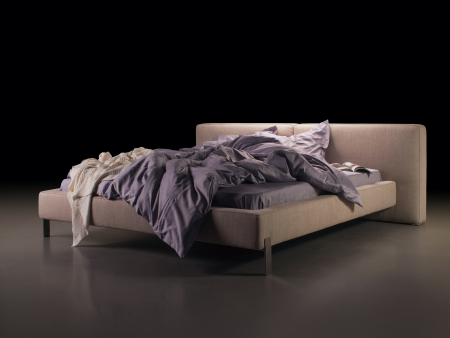 Pat tapitat Vogue, tablie inalta capitonata, somiera metalica, picioare inox 14cm, laterale dehusabile, stil contemporan, personalizabil [9]