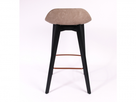 Scaun bar H65cm Amelia, tapitat, personalizabil, lemn masiv stejar, stil contemporan, tapiterie stofa sau piele [7]
