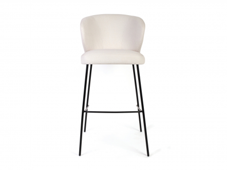 Scaun bar H65cm Stella, tapitat, personalizabil, picioare metalice, stil contemporan, tapiterie stofa sau piele [2]