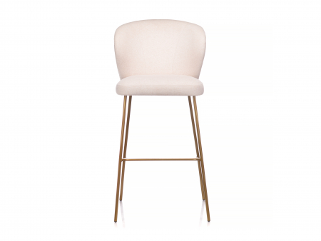 Scaun bar H65cm Stella, tapitat, personalizabil, picioare metalice, stil contemporan, tapiterie stofa sau piele [6]