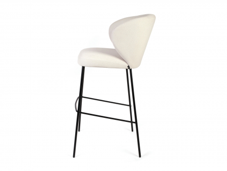 Scaun bar H65cm Stella, tapitat, personalizabil, picioare metalice, stil contemporan, tapiterie stofa sau piele [1]