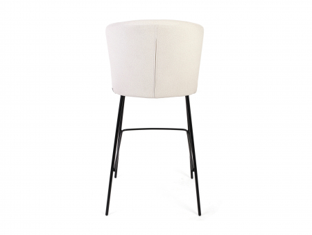 Scaun bar H65cm Stella, tapitat, personalizabil, picioare metalice, stil contemporan, tapiterie stofa sau piele [3]