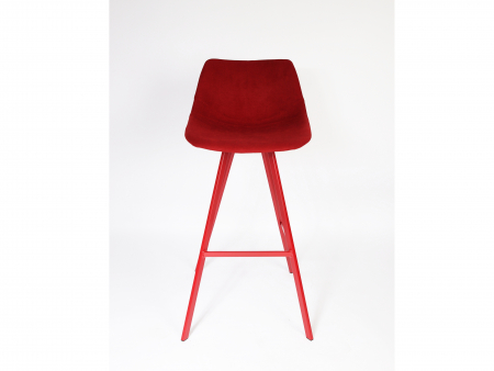 Scaun bar H75cm Carrie, tapitat, personalizabil, picioare metalice, stil contemporan, tapiterie stofa sau piele [5]