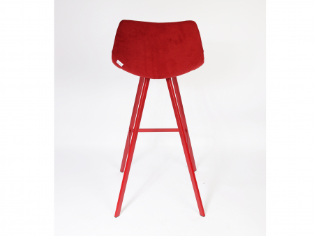 Scaun bar H75cm Carrie, tapitat, personalizabil, picioare metalice, stil contemporan, tapiterie stofa sau piele [7]