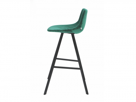 Scaun bar H75cm Carrie, tapitat, personalizabil, picioare metalice, stil contemporan, tapiterie stofa sau piele [2]