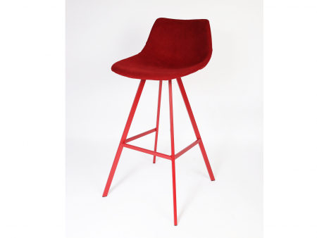 Scaun bar H75cm Carrie, tapitat, personalizabil, picioare metalice, stil contemporan, tapiterie stofa sau piele [4]