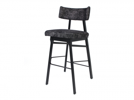 Scaun bar H75cm Chloe, tapitat, personalizabil, lemn masiv stejar, stil contemporan, tapiterie stofa sau piele [10]