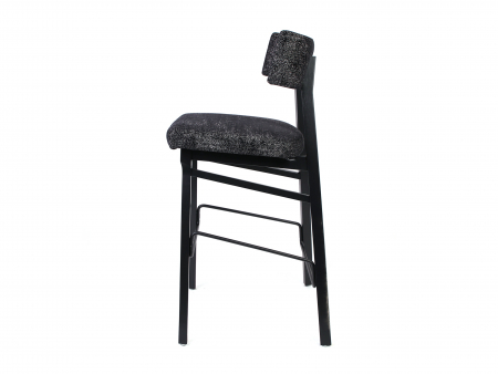Scaun bar H75cm Chloe, tapitat, personalizabil, lemn masiv stejar, stil contemporan, tapiterie stofa sau piele [9]