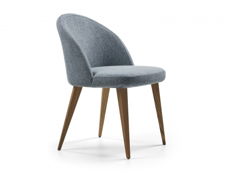Scaune Dining - Scaun Candy, tapitat, personalizabil, picioare lemn masiv, scoica lemn masiv, stil contemporan, tapiterie stofa