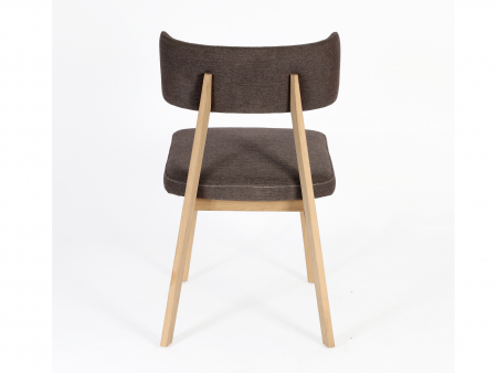 Scaun Chloe, tapitat, personalizabil, lemn masiv stejar, stil contemporan, tapiterie stofa sau piele [4]