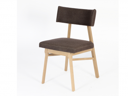 Scaun Chloe, tapitat, personalizabil, lemn masiv stejar, stil contemporan, tapiterie stofa sau piele [6]