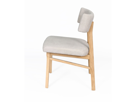 Scaun Chloe, tapitat, personalizabil, lemn masiv stejar, stil contemporan, tapiterie stofa sau piele [3]