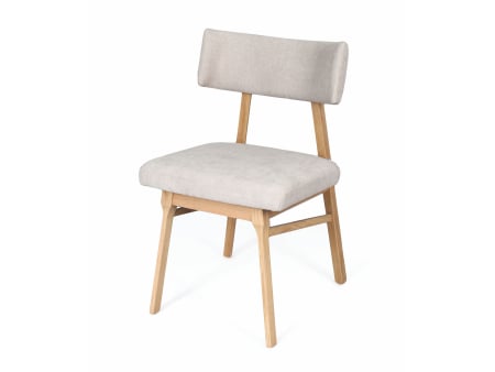 Scaune Bucatarie si Dining - Scaun Chloe, tapitat, personalizabil, lemn masiv stejar, stil contemporan, tapiterie stofa sau piele