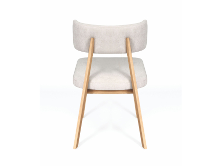 Scaun Chloe, tapitat, personalizabil, lemn masiv stejar, stil contemporan, tapiterie stofa sau piele [4]