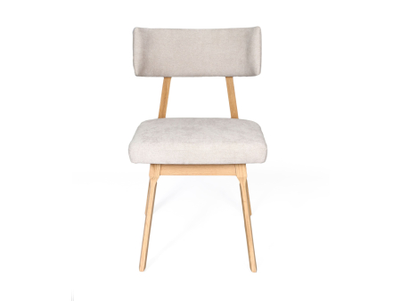 Scaun Chloe, tapitat, personalizabil, lemn masiv stejar, stil contemporan, tapiterie stofa sau piele [2]