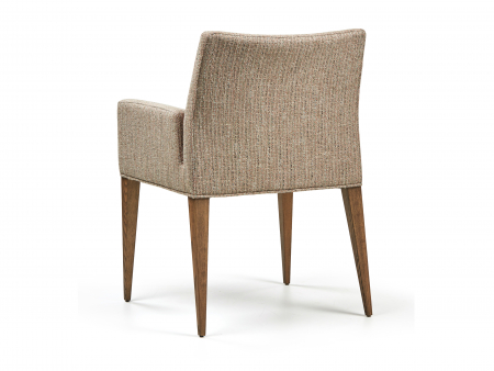 Scaun cu brate Turin, tapitat, personalizabil, picioare lemn masiv, stil modern, tapiterie stofa [5]