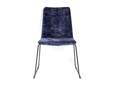 Scaun minimalist stivuibil Lara Plus, tapitat, personalizabil, picioare metal, scoica lemn masiv, stil contemporan, tapiterie stofa sau piele [1]