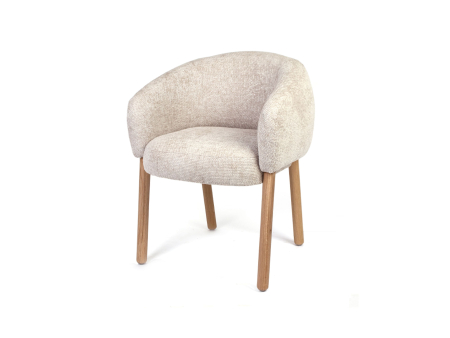 Scaune Bucatarie si Dining - Scaun Lily, tapitat, personalizabil, lemn masiv stejar, stil contemporan, tapiterie stofa sau piele