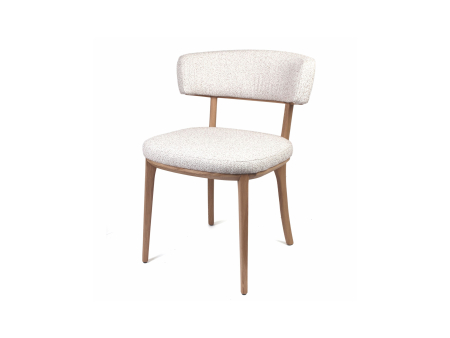 Scaune Bucatarie si Dining - Scaun Molly, tapitat, personalizabil, lemn masiv stejar, stil contemporan, tapiterie stofa sau piele