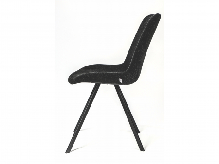 Scaun Patrick, tapitat, personalizabil, picioare metalice, scoica lemn masiv, stil contemporan, tapiterie stofa sau piele [2]