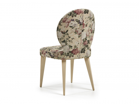 Scaun Rimini, tapitat, personalizabil, picioare lemn masiv, stil clasic, tapiterie stofa [5]