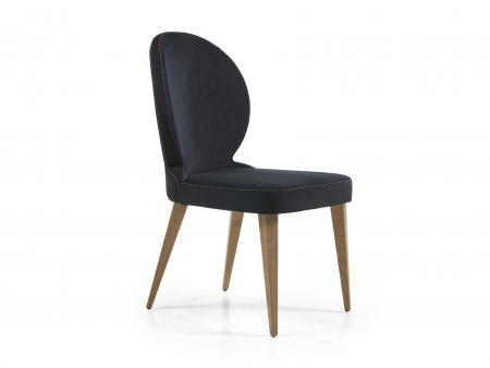 Scaune Dining - Scaun Rimini, tapitat, personalizabil, picioare lemn masiv, stil clasic, tapiterie stofa