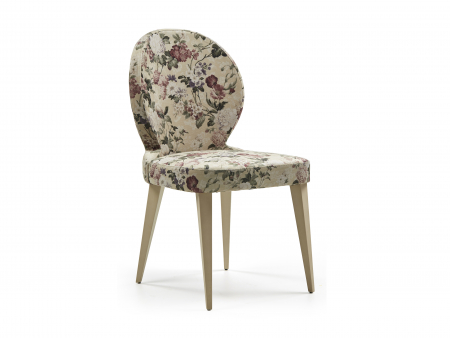 Scaun Rimini, tapitat, personalizabil, picioare lemn masiv, stil clasic, tapiterie stofa [4]