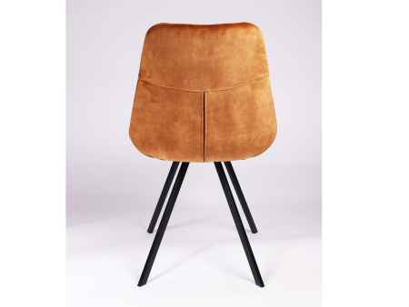 Scaun Simon, tapitat, personalizabil, picioare metalice, scoica lemn masiv, stil contemporan, tapiterie stofa sau piele [3]