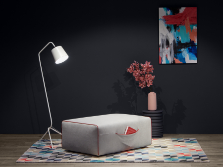 Suport de picioare Olli Personalizabil 107x75cm Stil Contemporan Tapiterie Stofa [1]