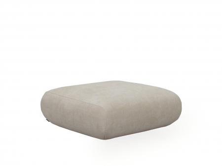 Suport de picioare Pebble Personalizabil 90x90cm Cadru Lemn Masiv Stil Contemporan Tapiterie Stofa sau Piele [1]