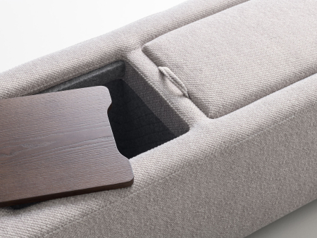 Taburet tapitat Soft 114x40cm, cu spatiu de depozitare, tapitat, personalizabil, stil minimalist [3]
