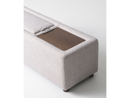 Taburet tapitat Soft 114x40cm, cu spatiu de depozitare, tapitat, personalizabil, stil minimalist [8]