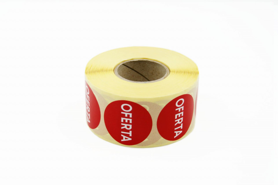 1000 buc Rola cu eticheta "OFERTA" diametru 40 mm, autoadezive [3]