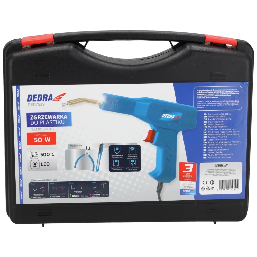 Aparat de sudură plastic 50W set, 500 ° C 200 capse [5]