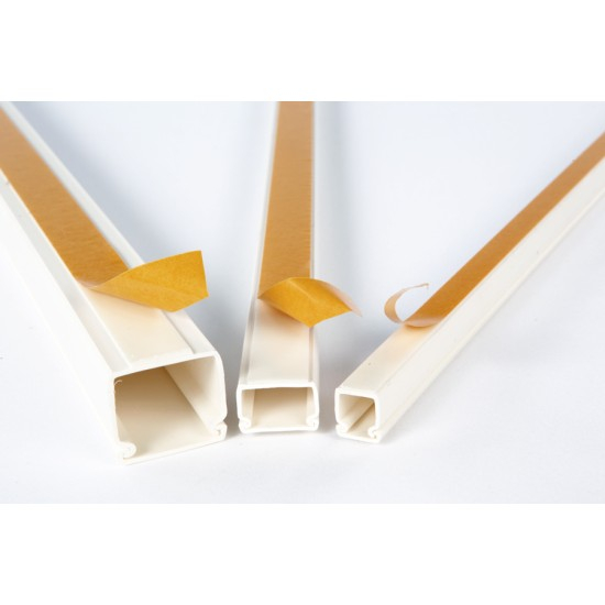 Canal cablu PVC cu banda adeziva, 16x16 mm [1]