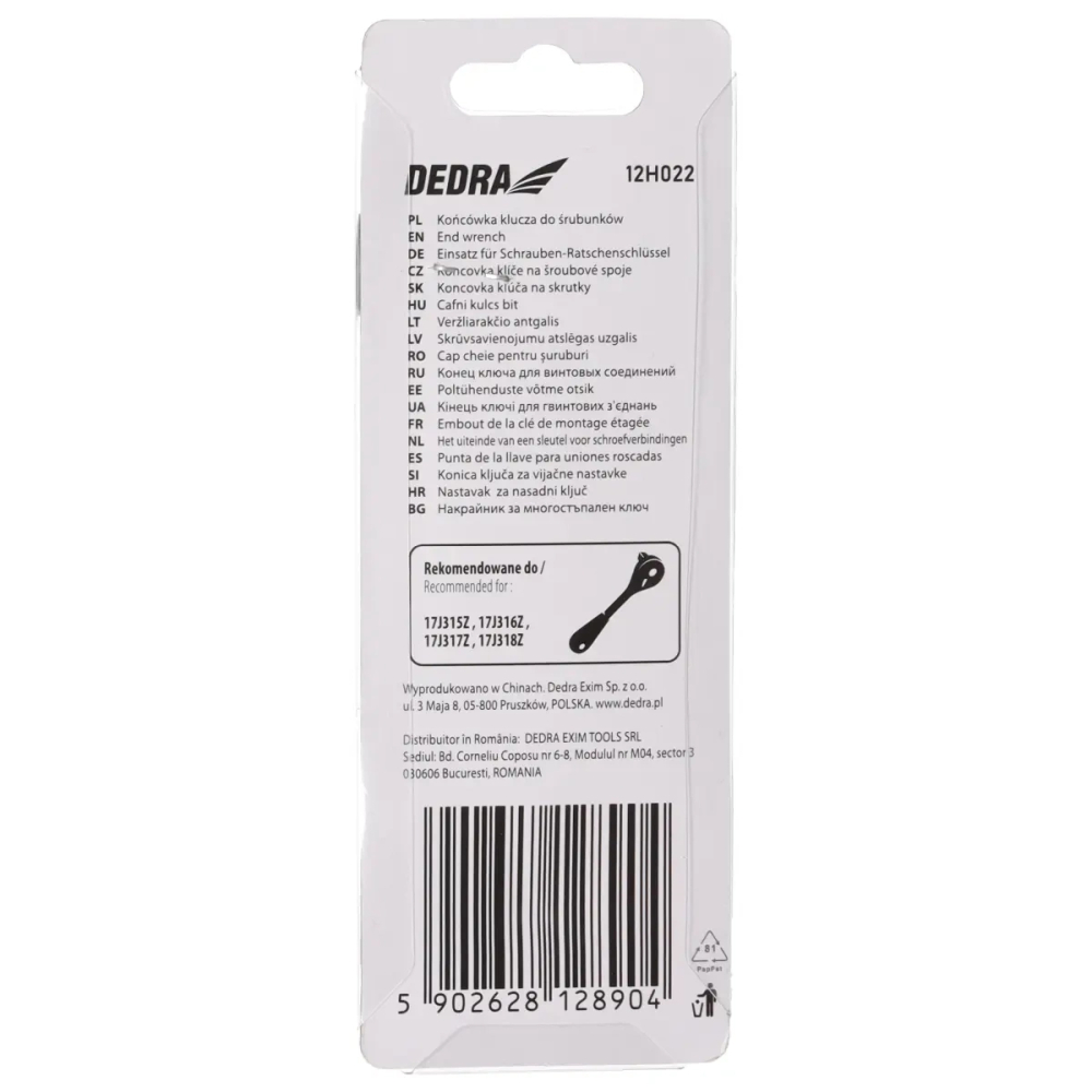 Cap cheie pentru șuruburi 1/2" CrMo [7]