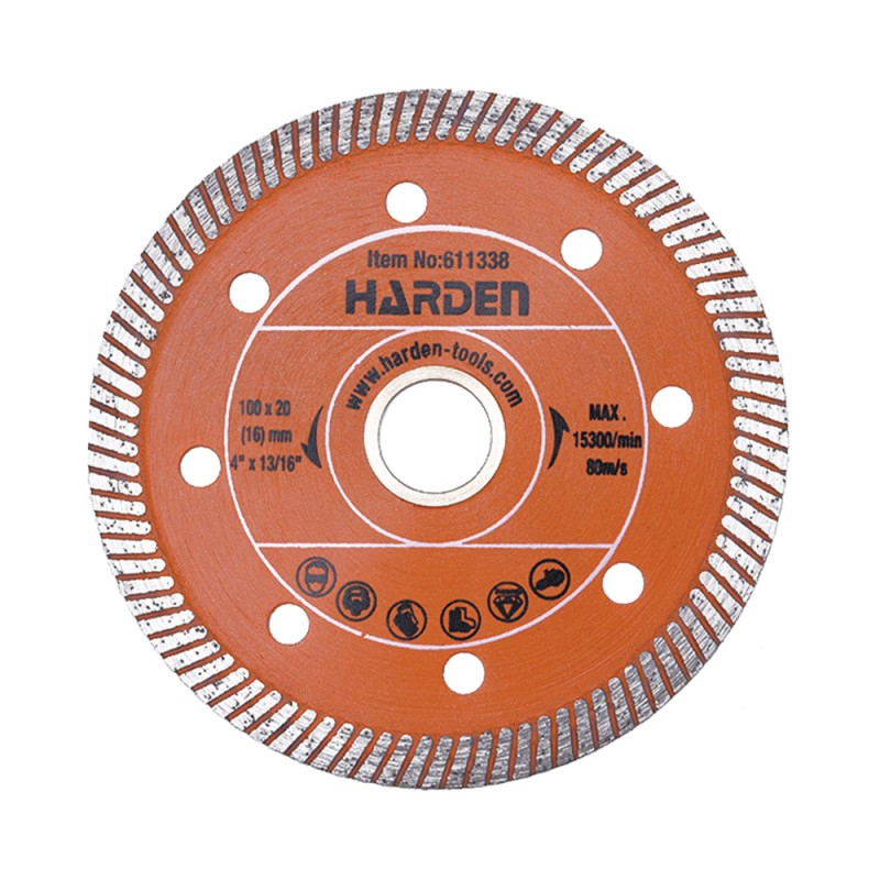 Disc diamantat pentru piatra continu 115x22.2mm, Harden [1]