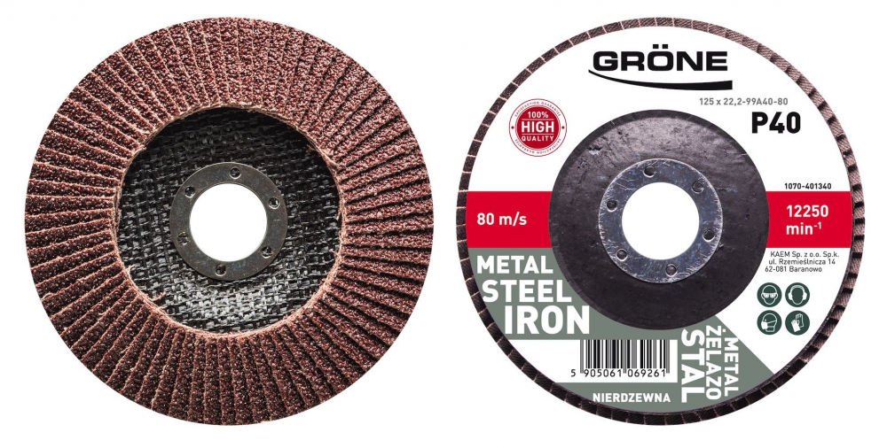 DISC LAMELAR #40 GRONE TIP T29 ZIRCONIU 125MMX22.23MM [1]