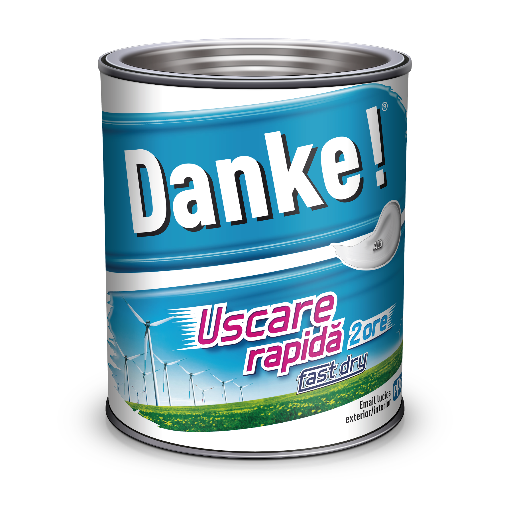 Email uscare rapida, exterior, culoare alb, 2.5L Danke [1]