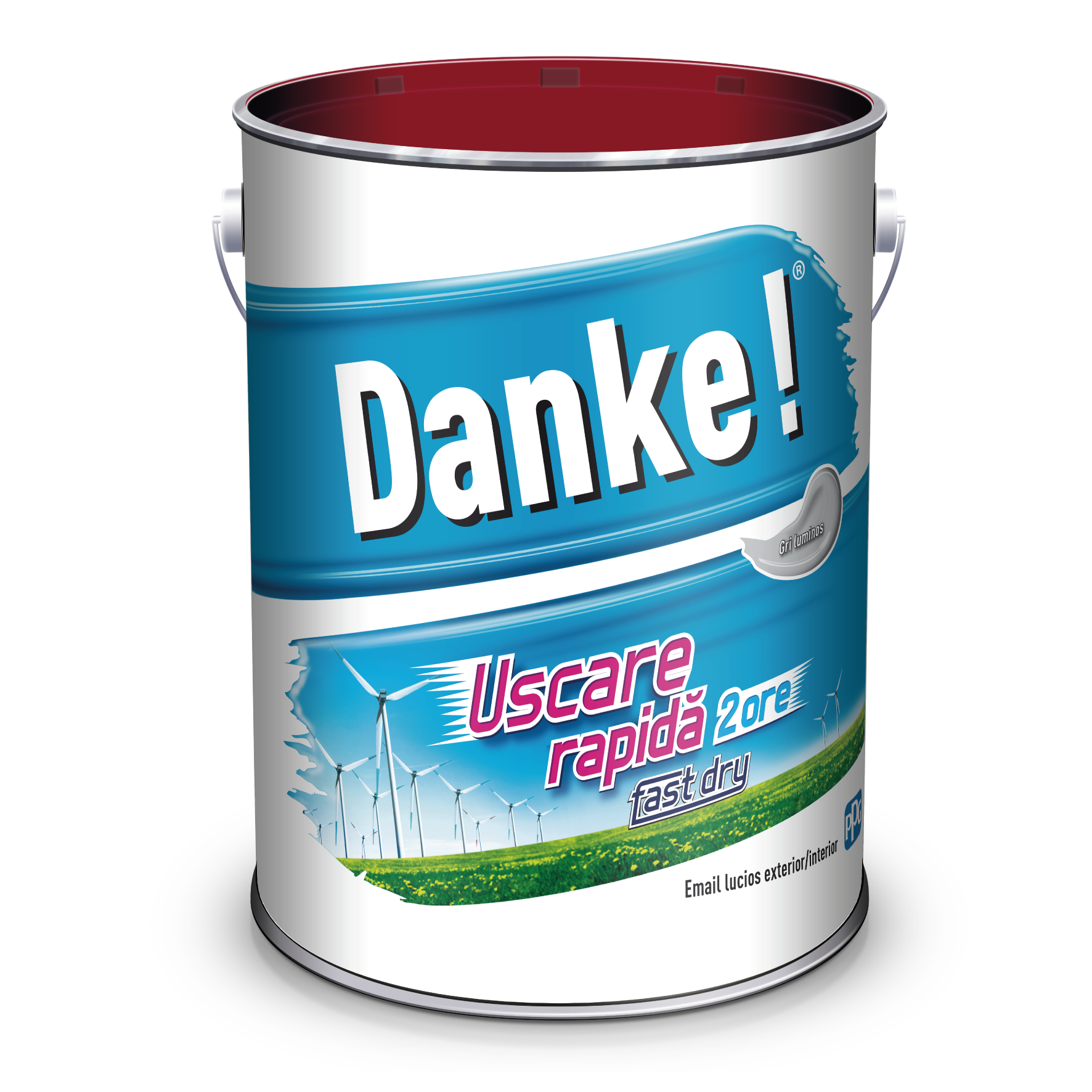 Email uscare rapida, exterior, culoare gri luminos, 0.75L  Danke [1]