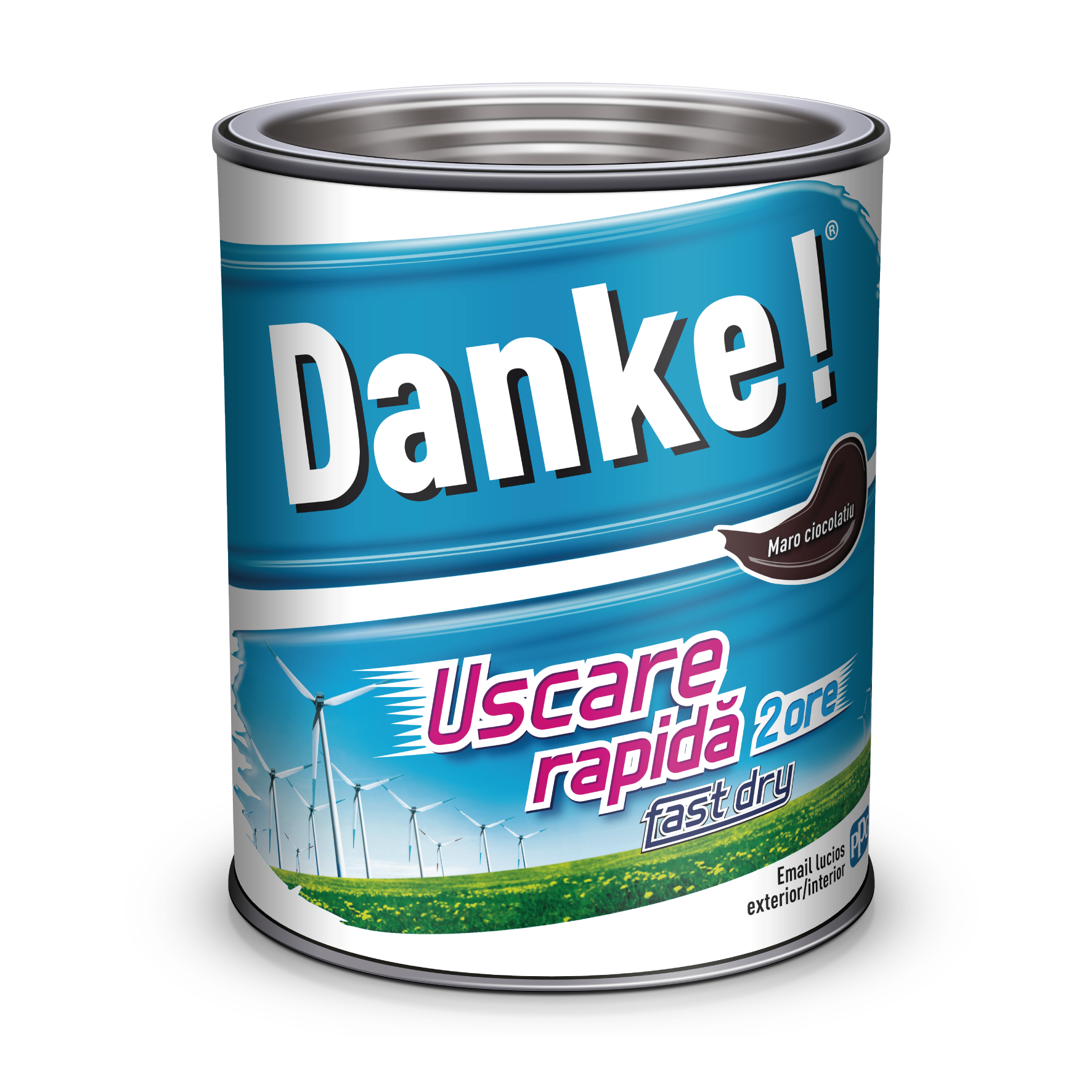 Email uscare rapida, exterior, culoare maro ciocolatiu, 2.5 L Danke [1]