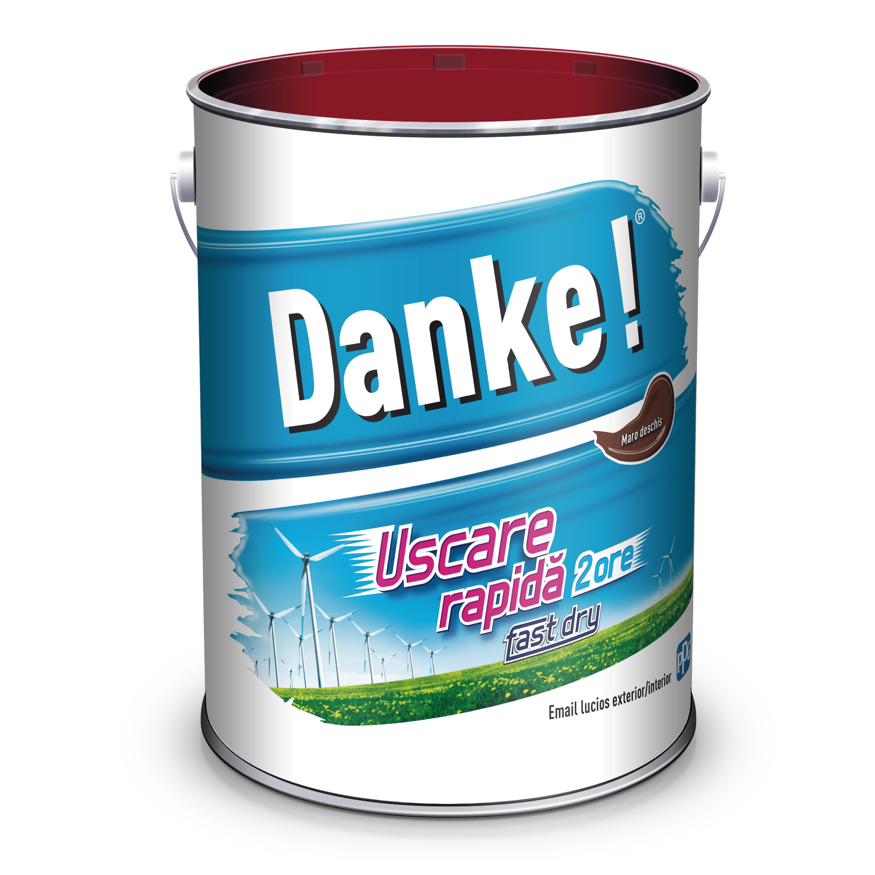 Email uscare rapida, exterior, culoare maro deschis, 4 L •Danke [1]
