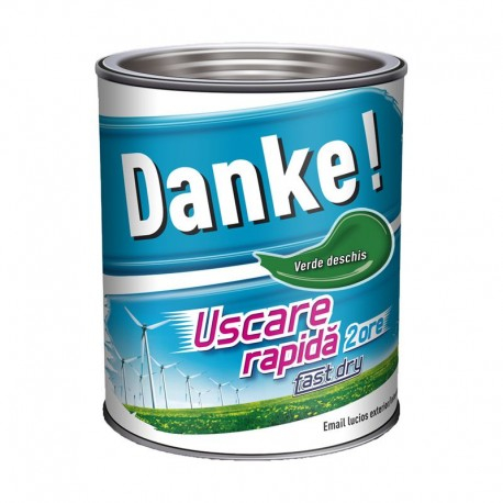 Email uscare rapida, exterior, culoare verde deschis, 4 L Danke [1]