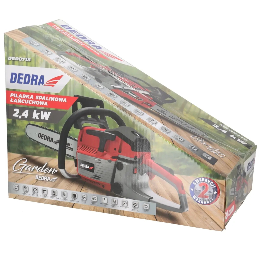 Ferestrău cu lanţ pe benzină 2,4kW 58cc 18" 45cm [9]