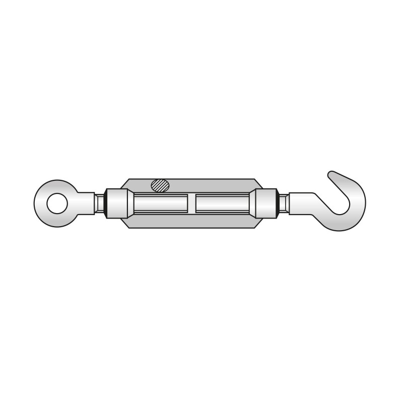 Intinzator ochi-carlig DIN 1480, otel, zincat,M6, Rocast [1]