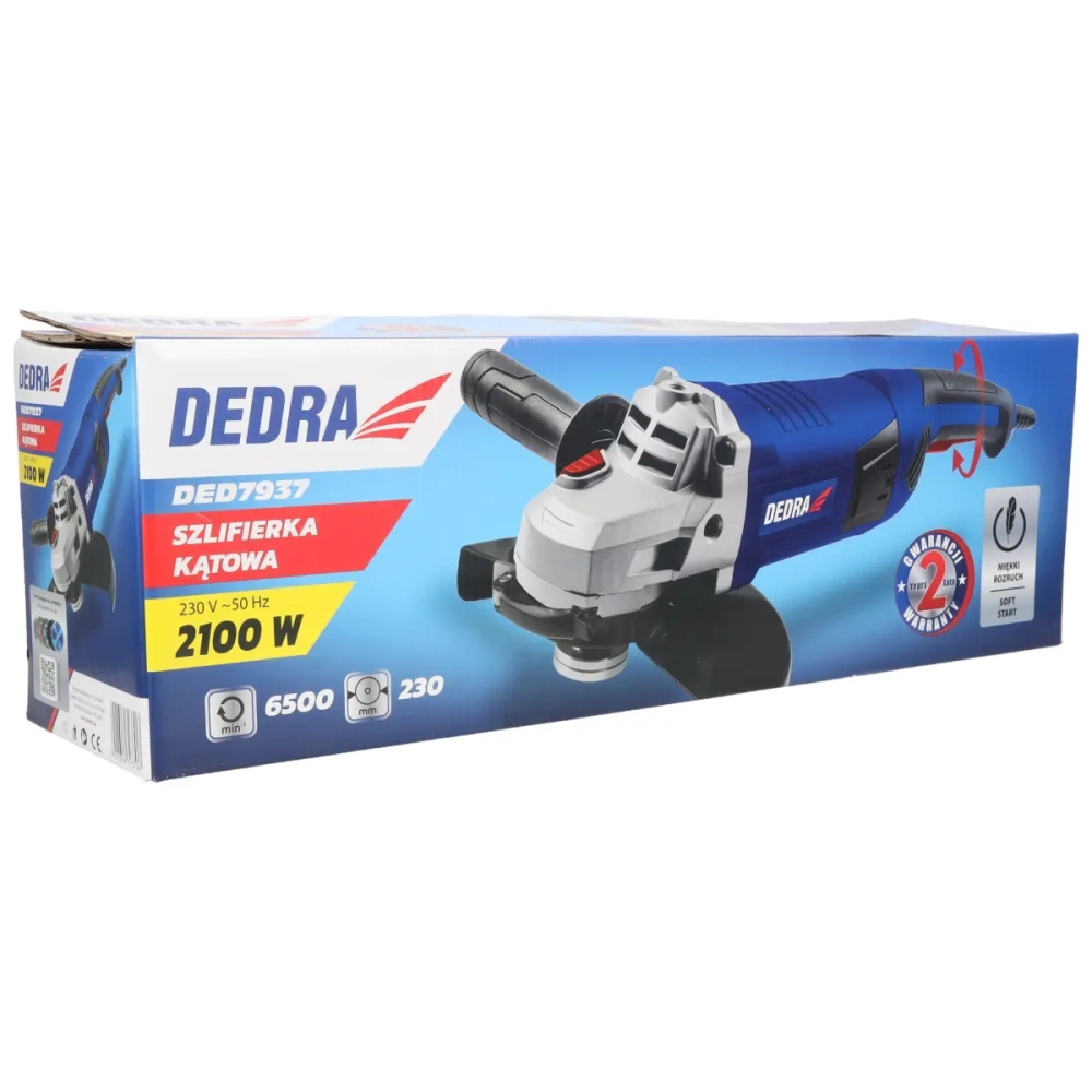 POLIZOR UNGHIULAR 230MM 2100W DED7937 DEDRA [6]