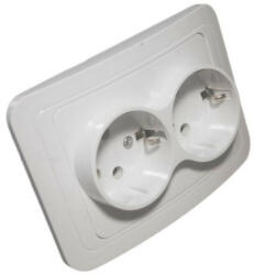 Priza dubla cu Contact de protectie - montaj incastrat [1]